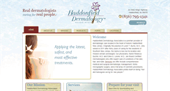 Desktop Screenshot of haddonfielddermatology.com